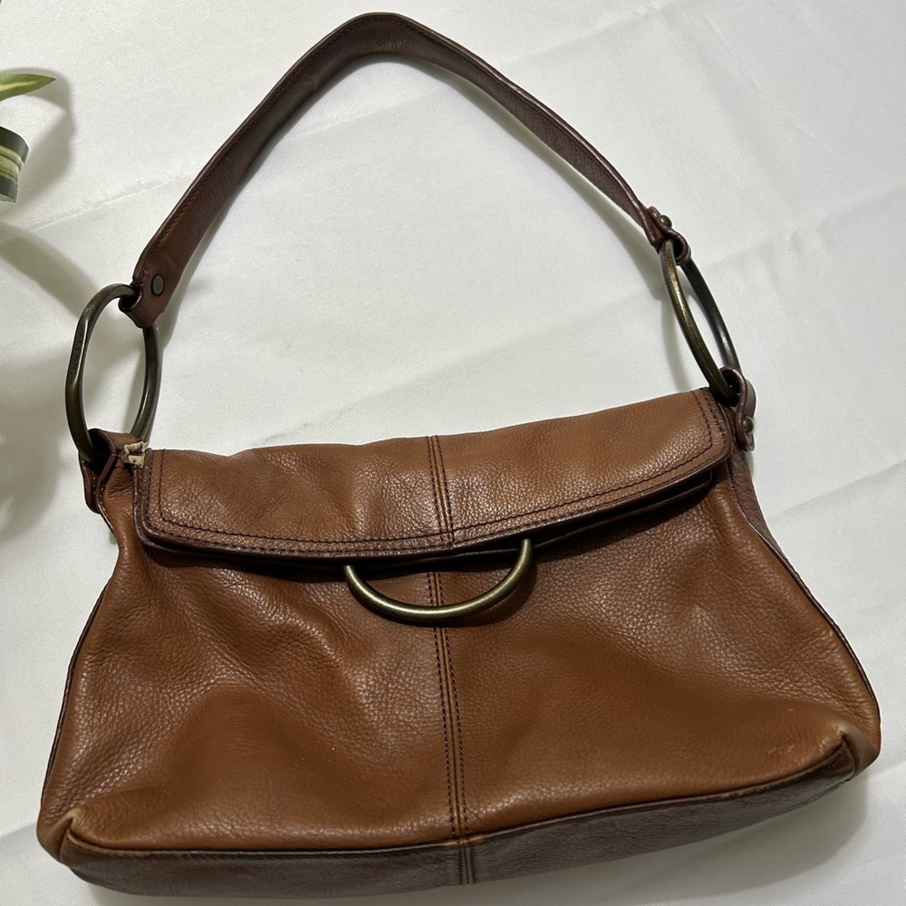 Alfani Brown Leather with Sophisticated Detailing 9 x 12